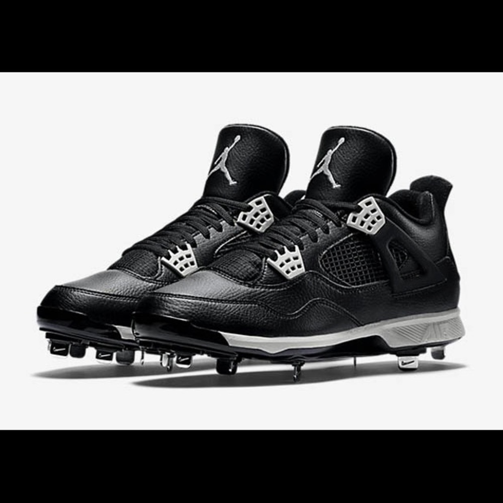 Air Jordan 4 metal baseball cleats sz 15